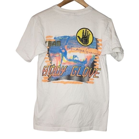 Vintage Body Glove T-shirt 1988 Kaipo Guerrero Surf Surfer Medium - Picture 1 of 9